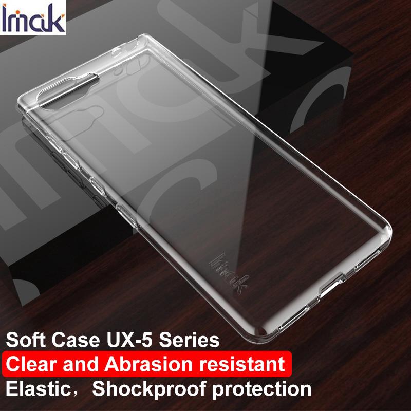 Ốp điện thoại IMAK TPU dẻo trong suốt siêu mỏng cho BlackBerry KEY2 LE