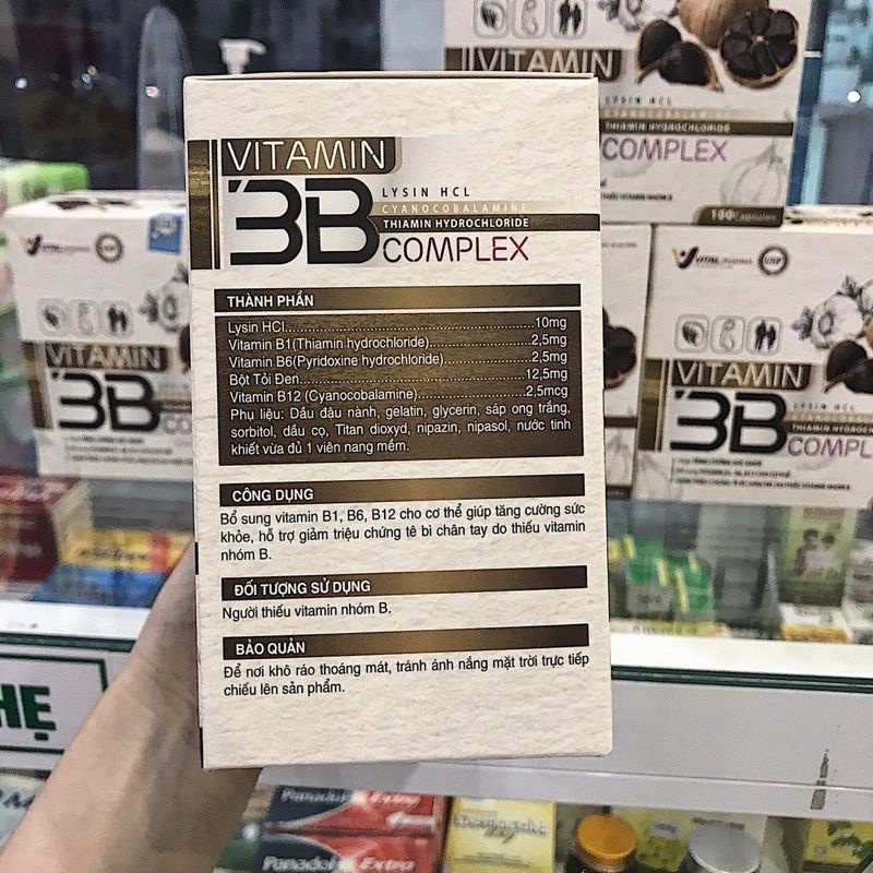 Viên Uống Vitamin 3b tỏi đen Complex