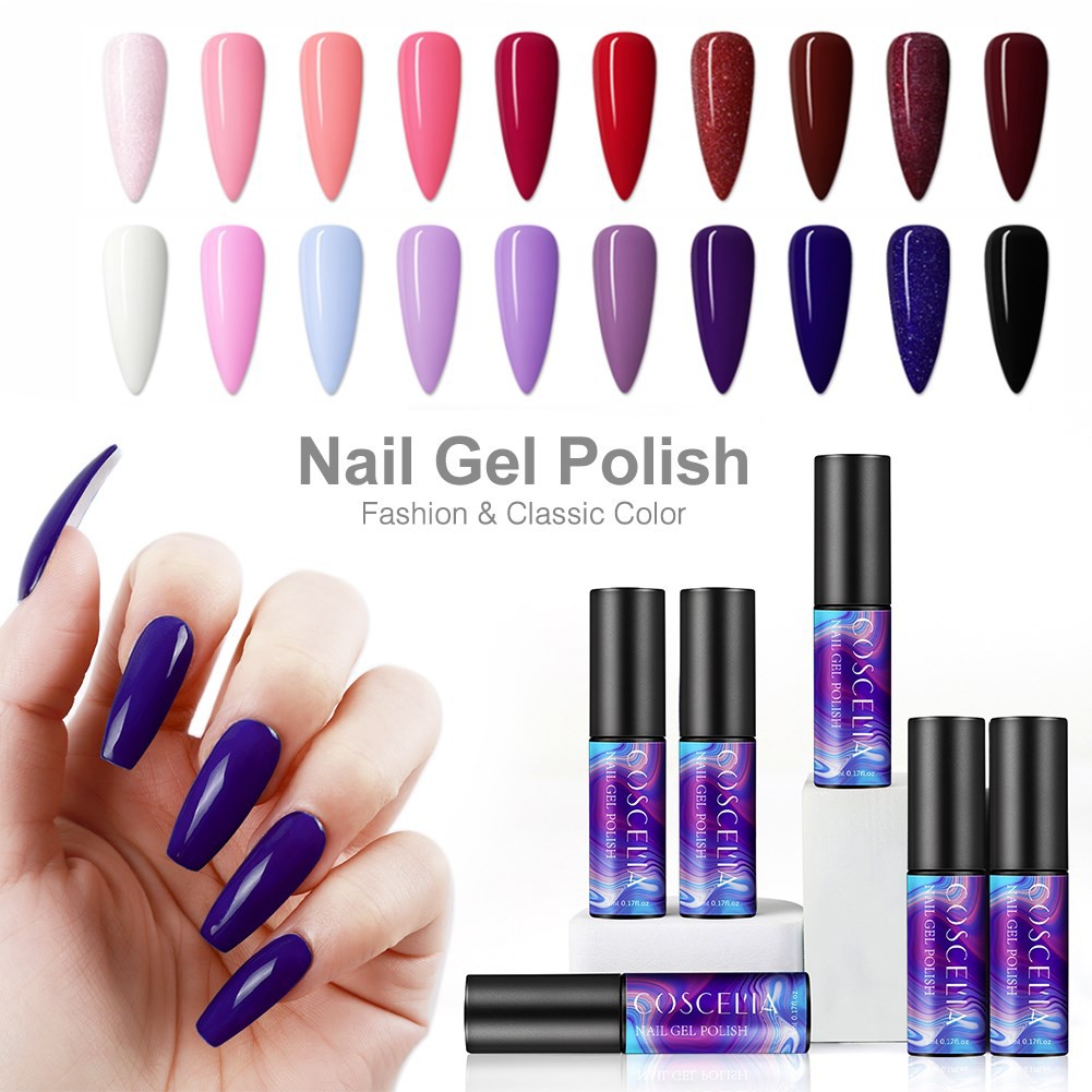 [Hàng mới về] Sơn Bóng Móng Tay Có Nhiều Màu Tùy Chọn Tiện Dụng 5ml