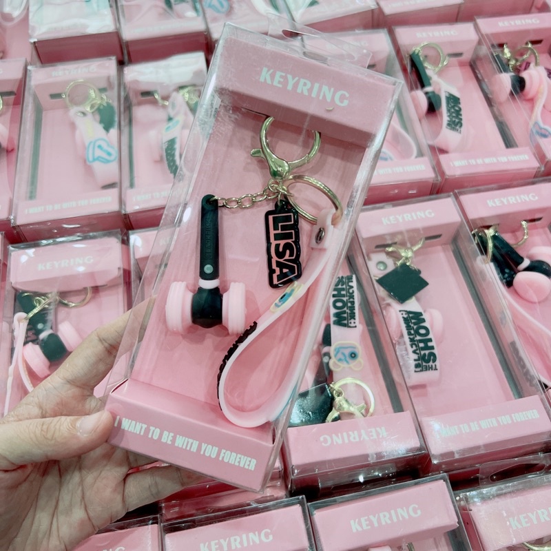 Móc khoá dây Lightstick Hắc Hường Blackpink