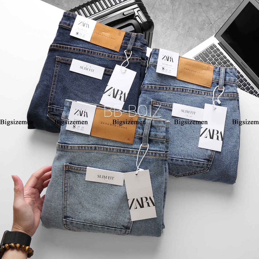 Quần jean nam thời trang bigsize < 130kg - Trơn | BigBuy360 - bigbuy360.vn