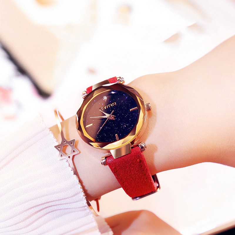 Đồng Hồ Nữ TWAR T66 Mặt Kim Sa Lấp Lánh thời trang 2019 | BigBuy360 - bigbuy360.vn