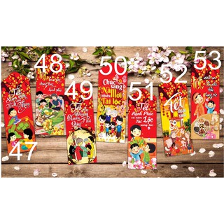 [Siêu rẻ]_Combo 500 bao lixi dân gian tranh vẽ năm 2021( tặng túi nilong chia set)
