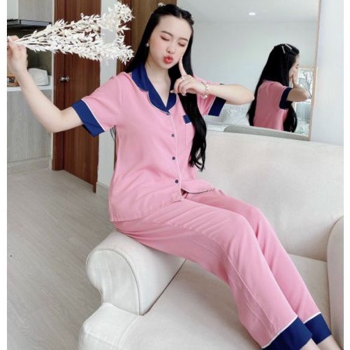 Đồ Bộ Pijama - Bộ Lụa Mango Siêu Mềm Mượt Hàng Có Size Đến 75kg