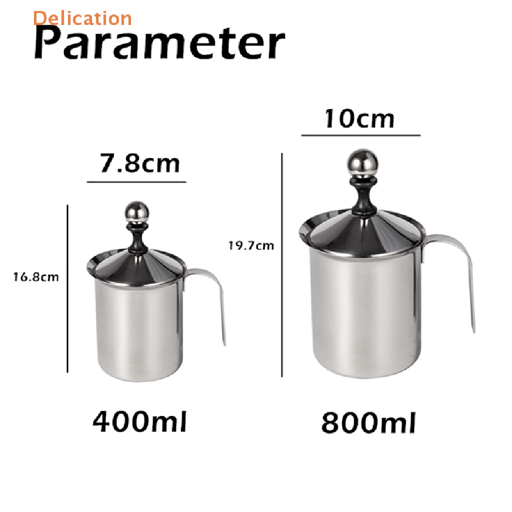 Máy Đánh Sữa Tạo Bọt Sữa cappuccino Bằng Thép Không Gỉ 400 / 800ML