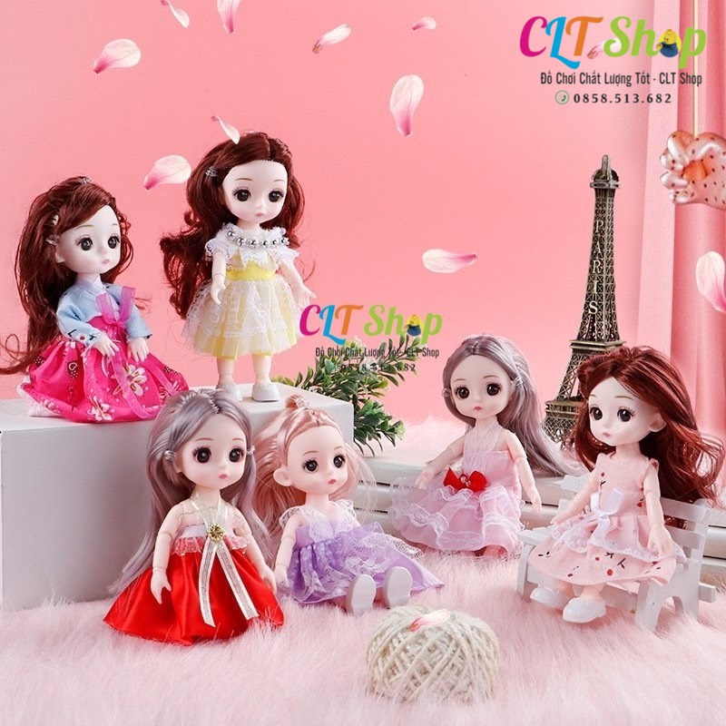 Đồ chơi búp bê hộp 6 búp bê Barbie xinh xắn làm quà tặng bé gái