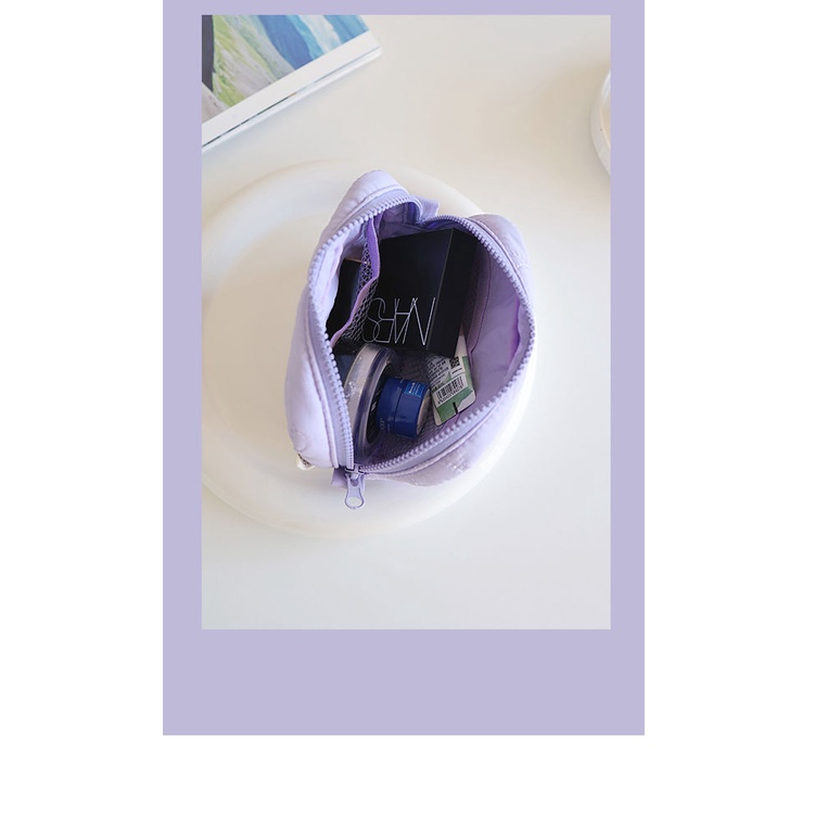 Túi Đựng Tiền Xu / Mỹ Phẩm Bằng Cotton Mềm Nhỏ Gọn Tiện Dụng Giá Đỡ