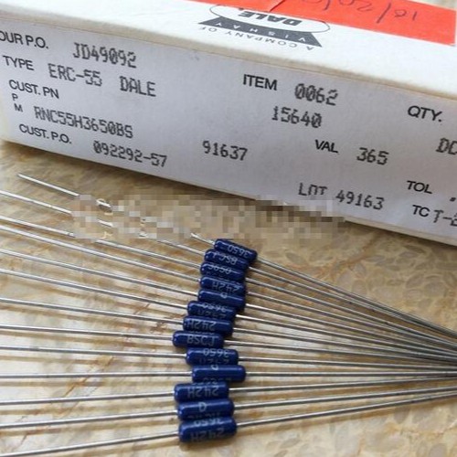 Điện trở số xanh 422R 0.25W DALE dùng chung 442R