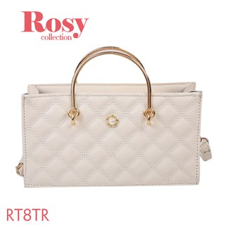 Túi đeo chéo nữ, túi cặp nách ROSY RT8 chữ nhật hoạ tiết lưới kim cương ngăn to sang trọng