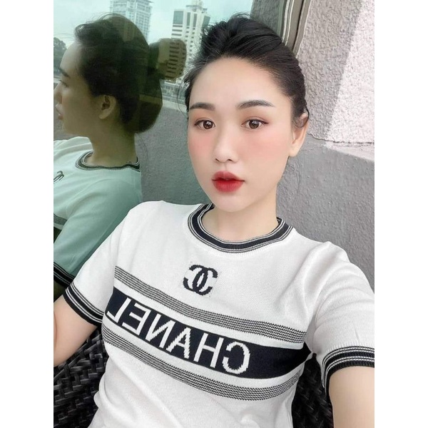 Áo len chữ X cổ tròn hàng QC