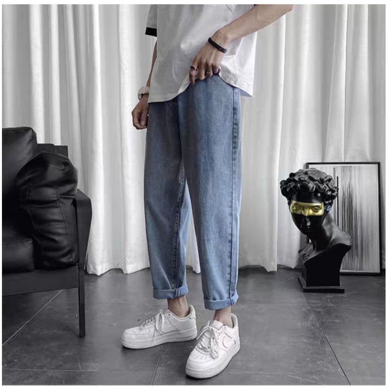Quần Baggy jean nam ống suông rộng TR01 | BigBuy360 - bigbuy360.vn