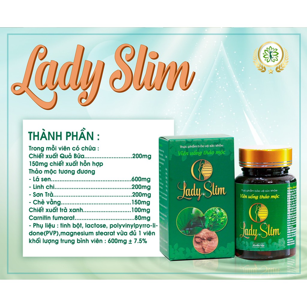 GIẢM CÂN LADY SLIM LAN CHI- GIẢM NGAY 2-3KG SAU 1 HỘP CHIẾT SUẤT TỪ THẢO MỘC AN TOÀN HIỆU QUẢ_ FREE SHIP TOÀN QUỐC