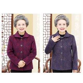 áo khoác người già, áo dạ bà