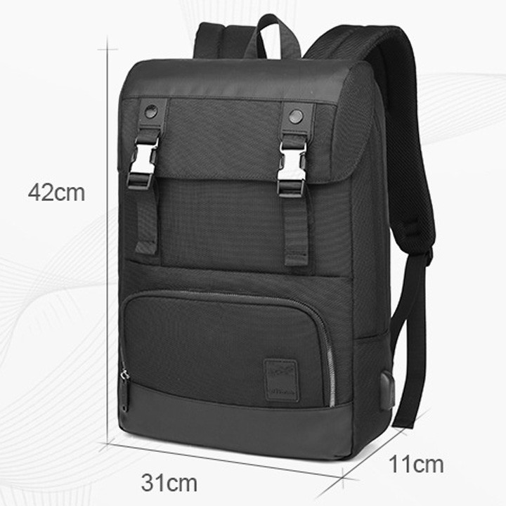 Balo Arctic Hunter đa năng đựng laptop, ĐT, MTB, sách, bút, các loại thẻ, có tích hợp cổng sạc USB - Oz130