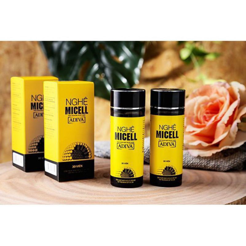Hộp 30 viên Nghệ Micell Adiva - Thực phẩm bảo về sức khỏe và làm đẹp da2