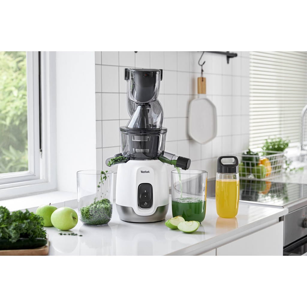 Máy ép trái cây chậm ép lạnh vỏ nhựa ống dẫn lớn Tefal ZC600138 200W - Hàng chính hãng