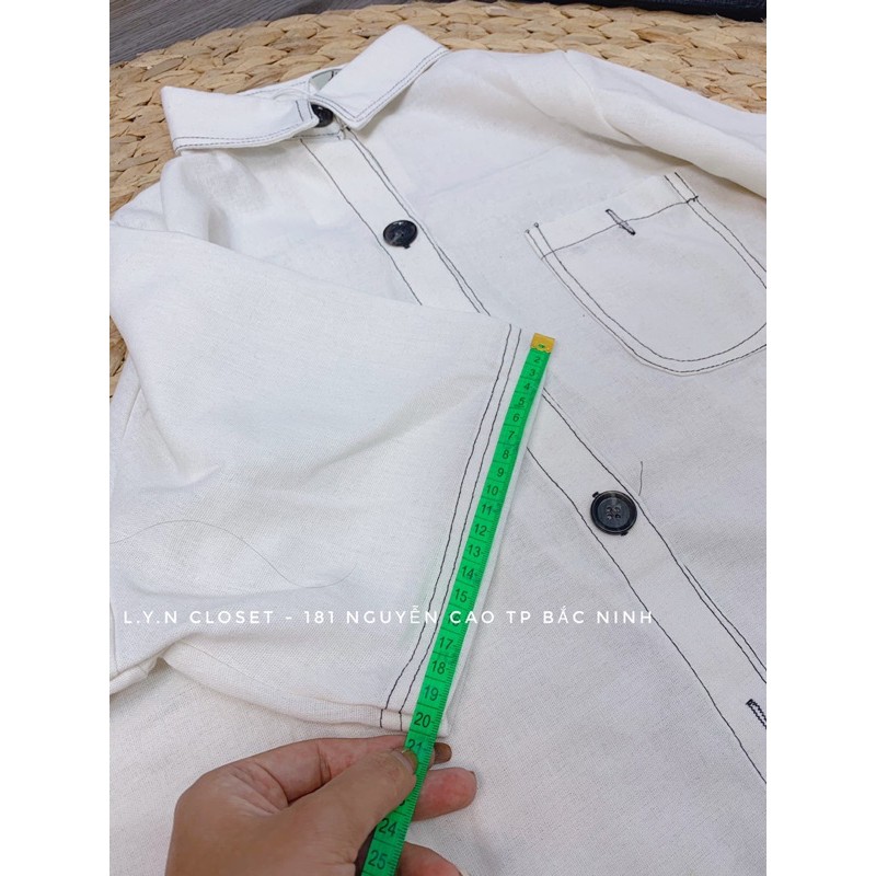 Váy sơ mi trơn viền chỉ nổi 3 màu dáng xuông chất đũi linen / Đầm xuông cổ đức 175 Nhung Nhớ | BigBuy360 - bigbuy360.vn