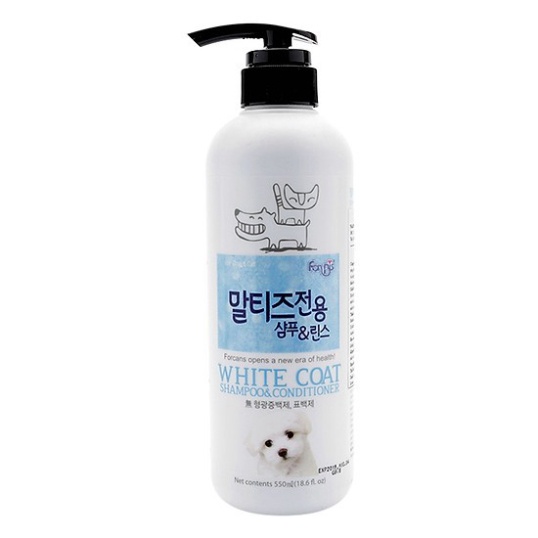 Dầu gội và xả dành cho chó lông trắng Forbis 550ml