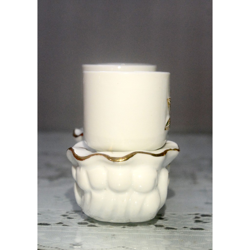 Án năm -Bộ năm ly Nước thờ Cúng hoa sen trắng