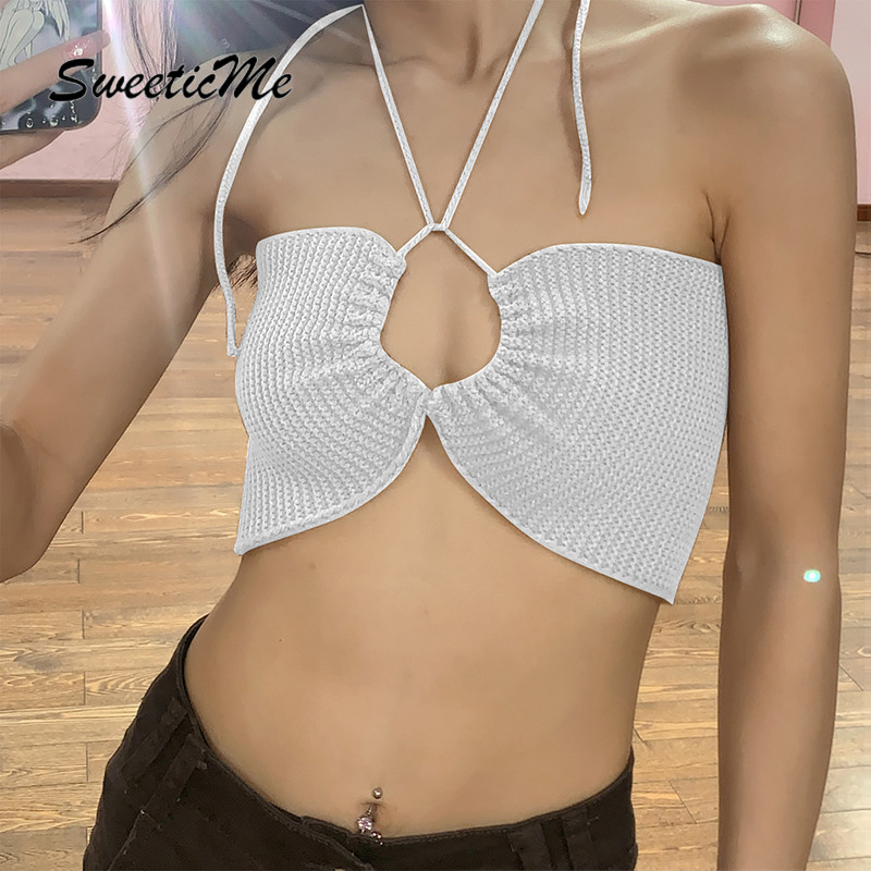 Áo Hai Dây Dệt Kim Mỏng Hở Lưng Xu Hướng Mới Thời Trang Cho Nữ | BigBuy360 - bigbuy360.vn