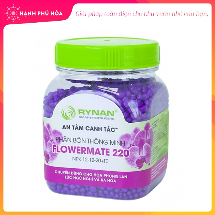 Phân Bón Rynan 220 (150gr) Thông Minh Flowermate Chuyên Dùng Cho Lan Lúc Ra Hoa - Duy Trì Dưỡng Chất Lên Đến 4 Tháng