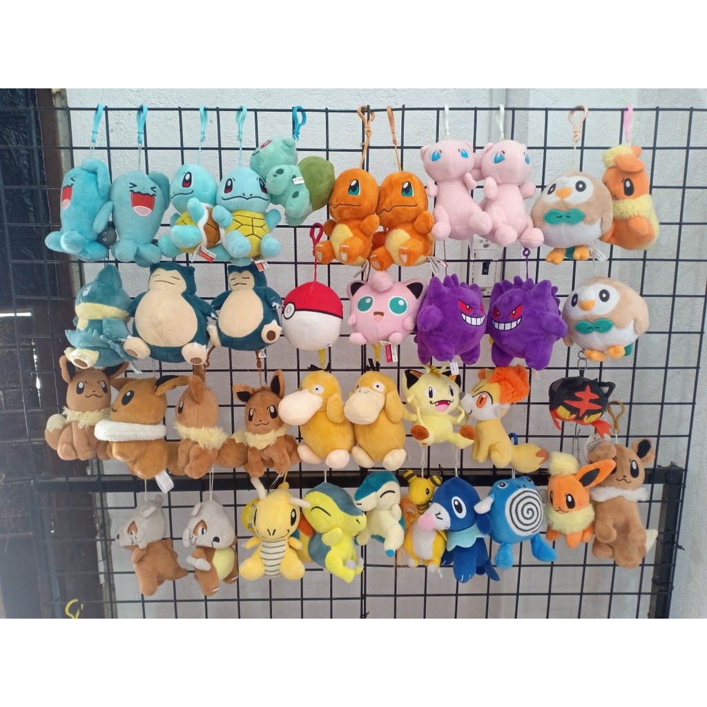 Gấu Bông Pokemon Móc khóa Pikachu, Rùa, nhiều loại size 8-12cm