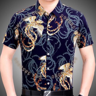 Áo lanh hoa hoét nam trung niên cho bố (có size đại) nhiều mẫu