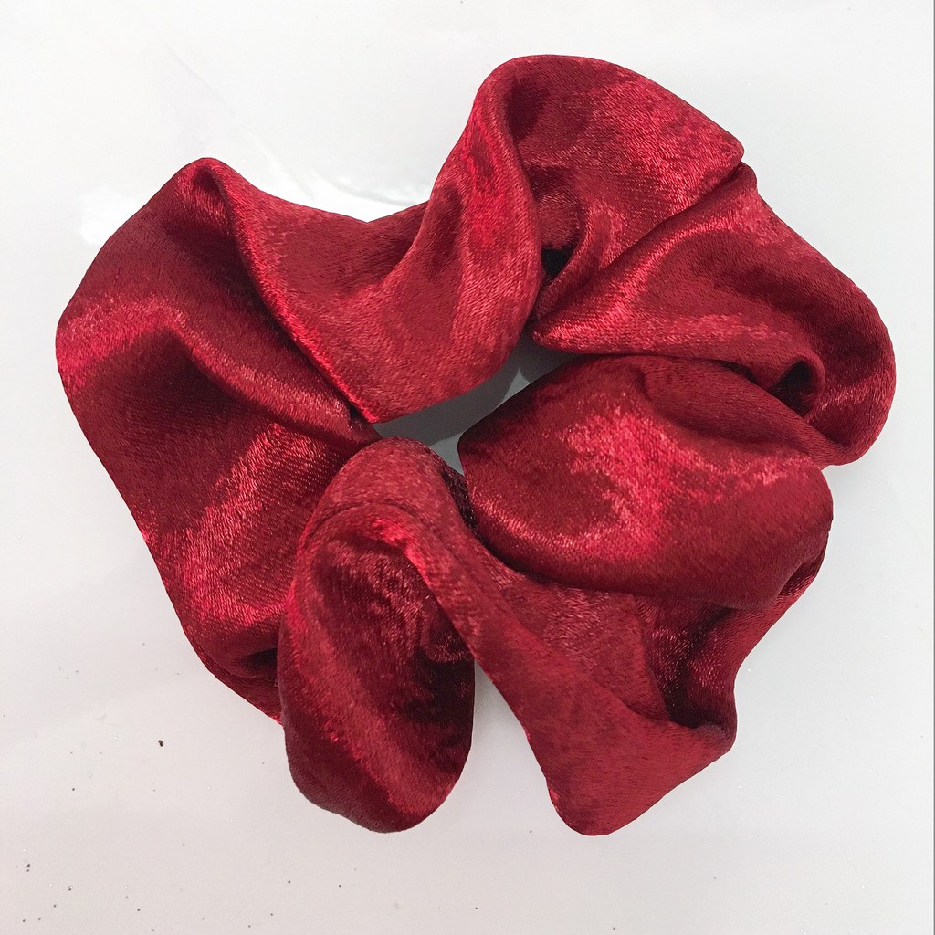 Buộc tóc Scrunchies lụa bóng sang trọng ( hình thật shop chụp)