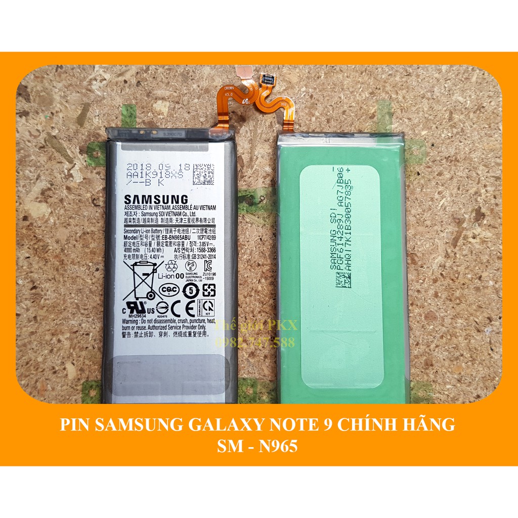 Pin Samsung Note 9 chính hãng N965 | Phát hiện fake đền 10 lần giá trị sản phẩm