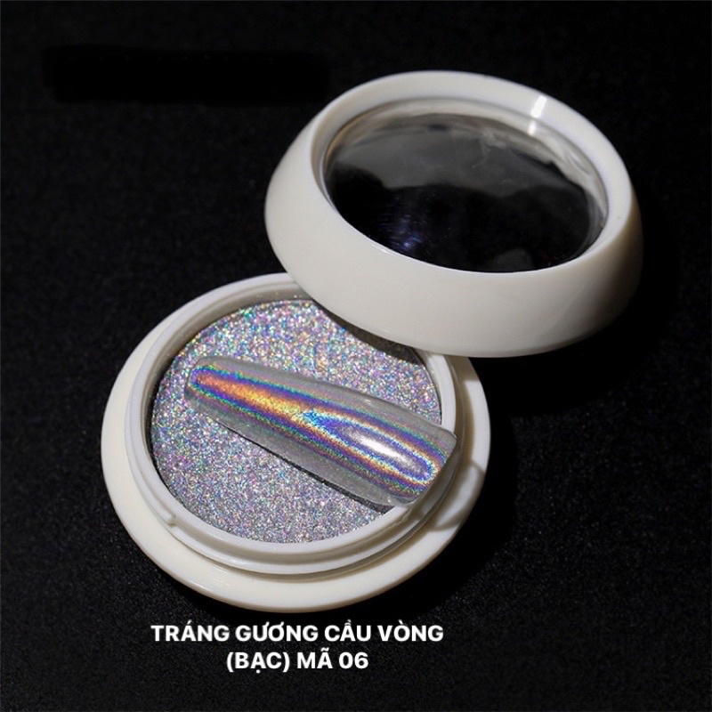Tráng gương mịn, tráng gương cầu vòng trang trí móng