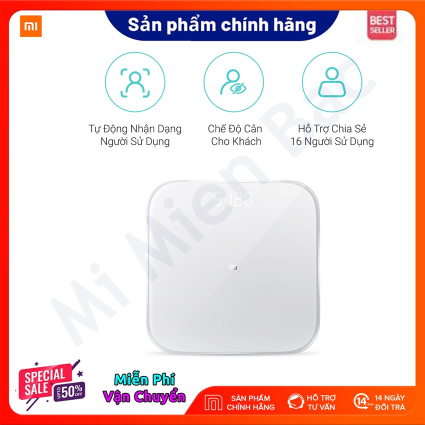 [TẶNG TAI NGHE IP] Cân Điện Tử Thông Minh Xiaomi Smart Scale Gen 2 – Chính Hãng – BH 6 tháng – Mi Miền Bắc