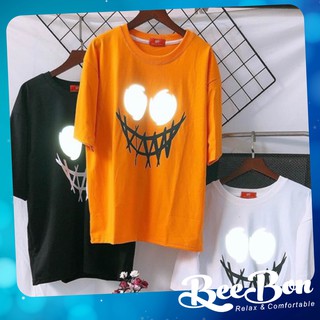 💎💎áo thun phản quang mặt quỷ - full size - form rộng - cotton - unisex💎💎