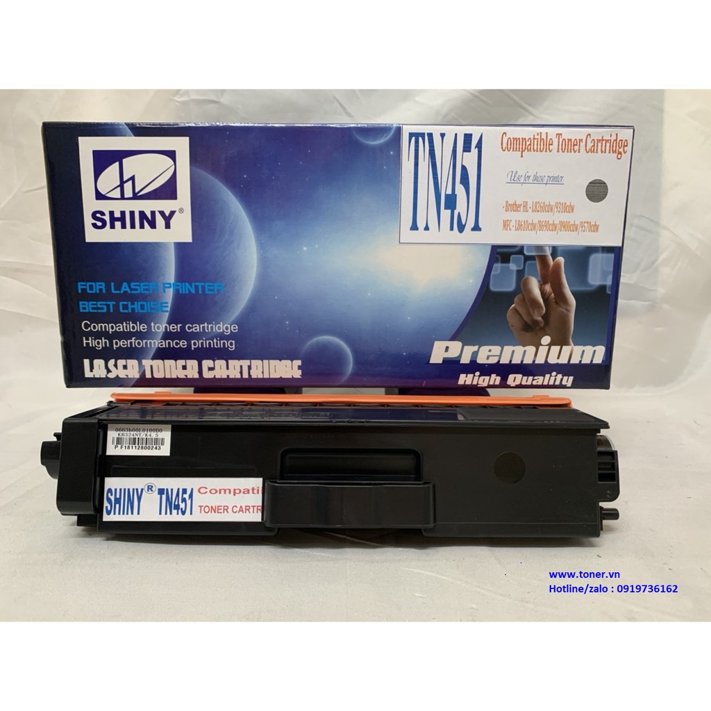 Hộp mực Brother TN451 dùng cho máy in màu Brother HL-8260CDN/8360CDW/8690/CDW/8900 ( hiệu SHINY )
