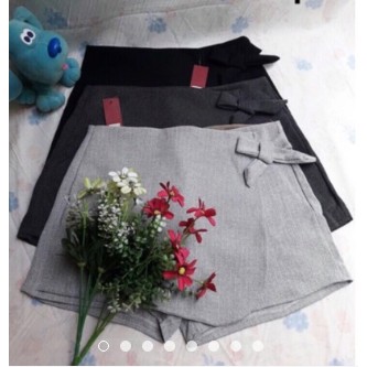Quần giả váy phối nơ