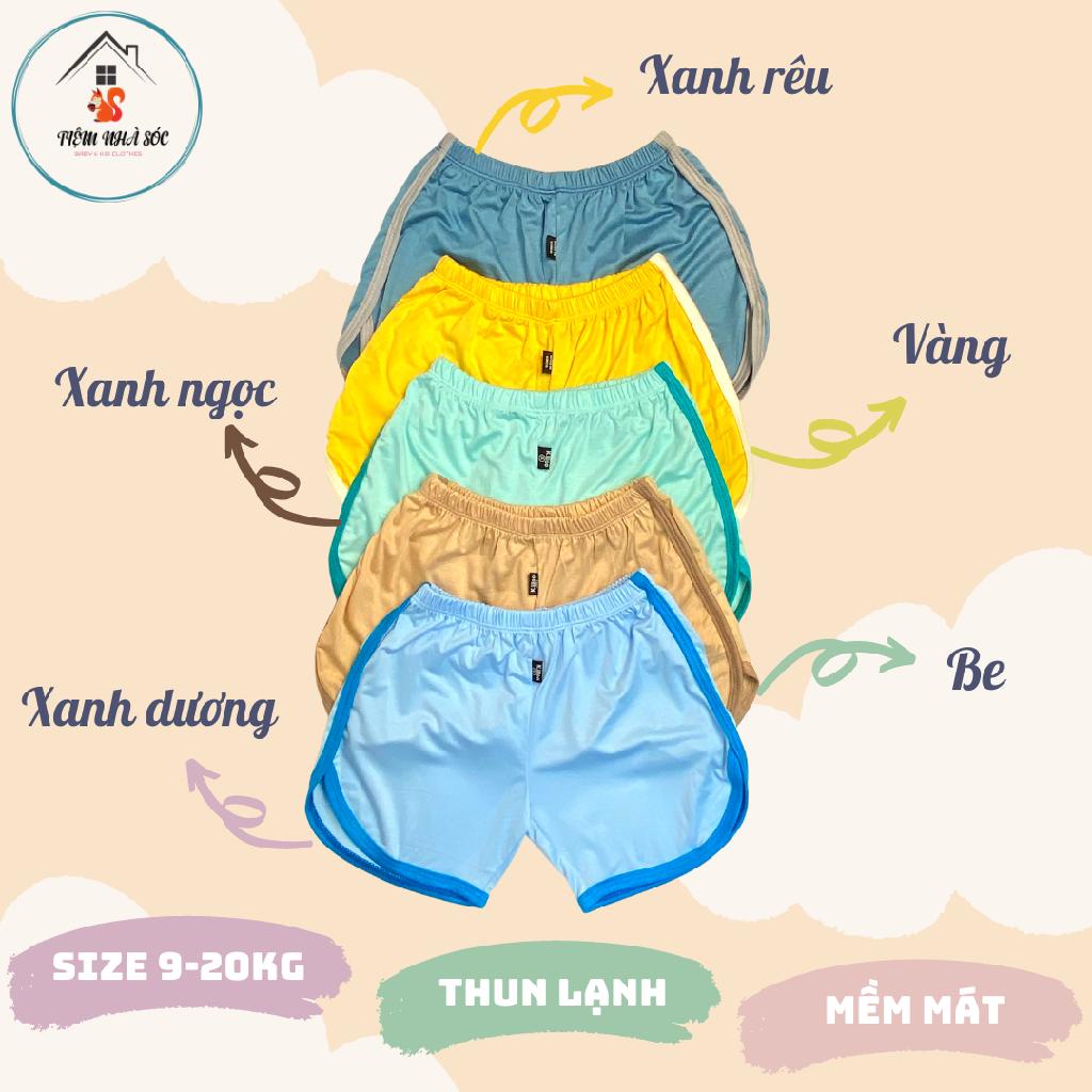 Quần đùi thun lạnh cho bé [size từ 9 - 20 kg] Tiệm Nhà Sóc