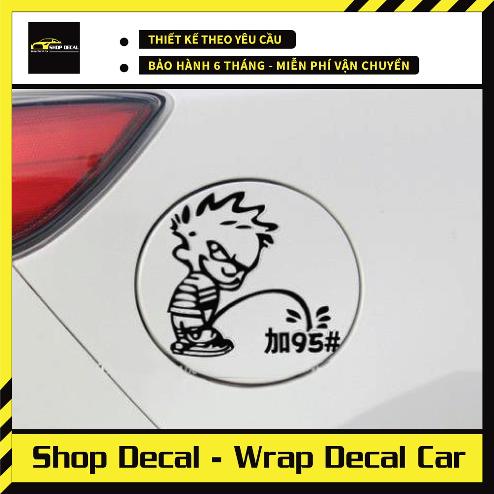 Tem dán nắp bình xăng cho các dòng xe decal_oto