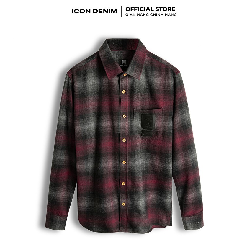 Áo Sơ Mi Nam ICON DENM Flannel Tay Dài Regular Simple To Wear | BigBuy360 - bigbuy360.vn