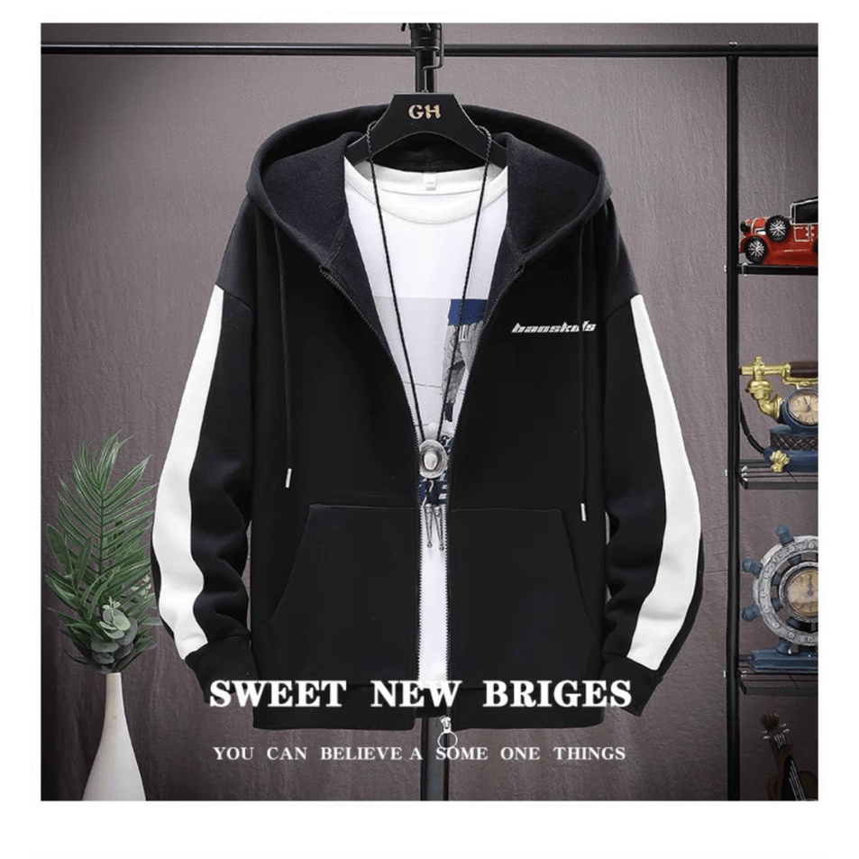 (HCM) ÁO KHOÁC NAM FORM RỘNG - THỜI TRANG HÀN QUỐC , SỌC TAY - SIÊU XỊN PHONG CÁCH HÀN QUỐC CHO CÁC ANH EM KM FASHION