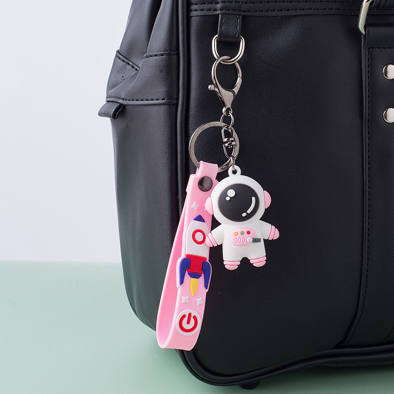 Móc khóa phối mặt hình phi hành gia dễ thương đáng yêu