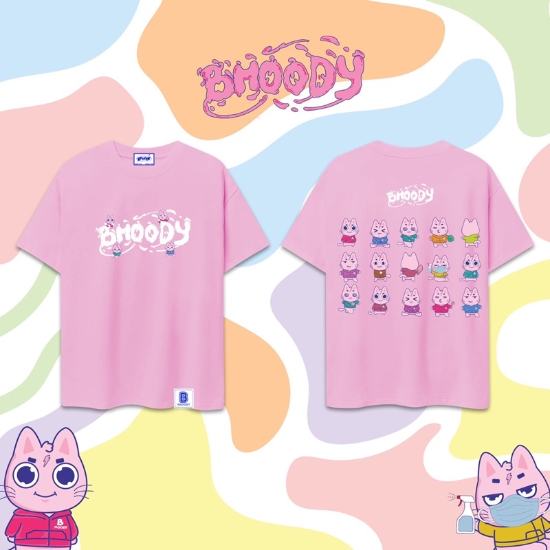 ÁO THUN CAO CẤP BRAND BMOODY ——- “EMOTION CAT”.