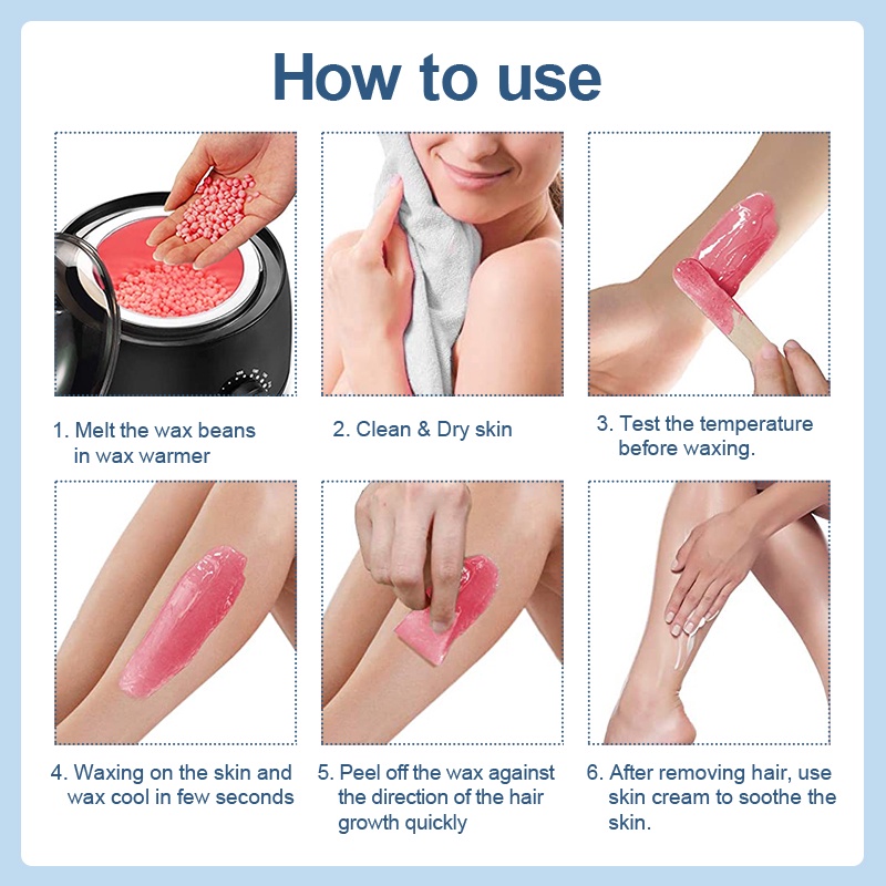 Chén đựng sáp tẩy lông RUOALL hình trái tim 30g