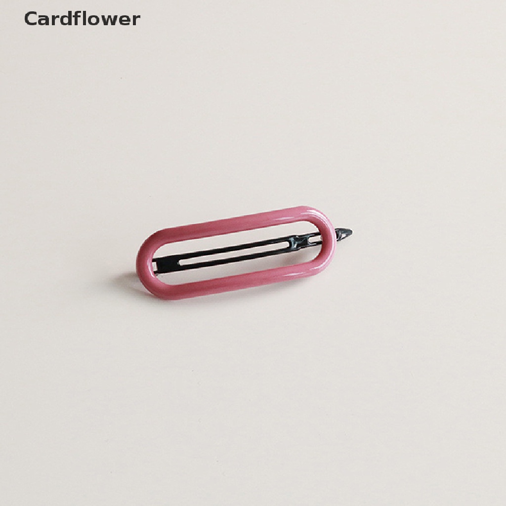 &lt; Cardflower &gt; Kẹp Tóc Càng Cua Lớn Bằng Nhựa Màu Kẹo Liền Mạch Giảm Giá