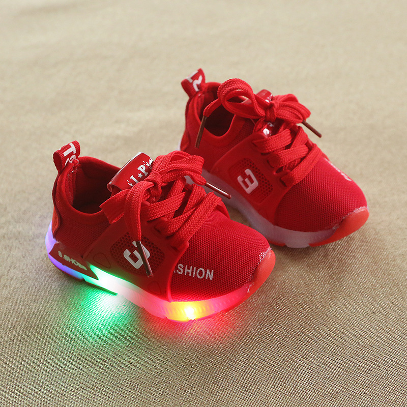 Giày Sneaker Có Đèn Led Ở Đế Thời Trang Cho Bé