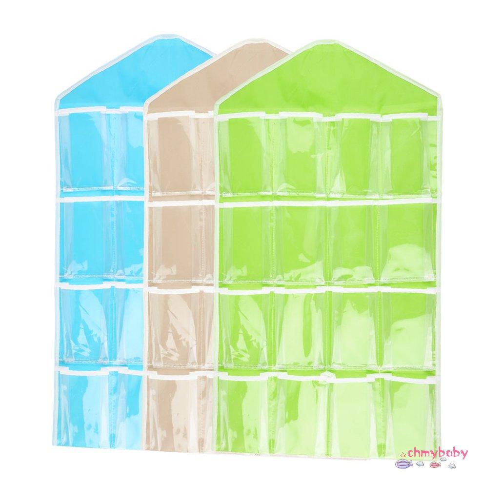 16 túi xách tay Túi treo đồ chơi Lưu trữ ngăn nắp Tủ treo tường ngăn nắp [8/2]