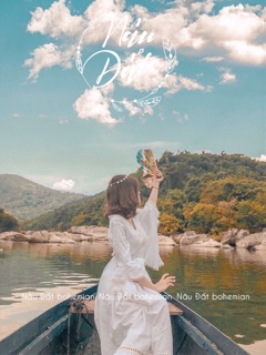 Đầm maxi tay loe