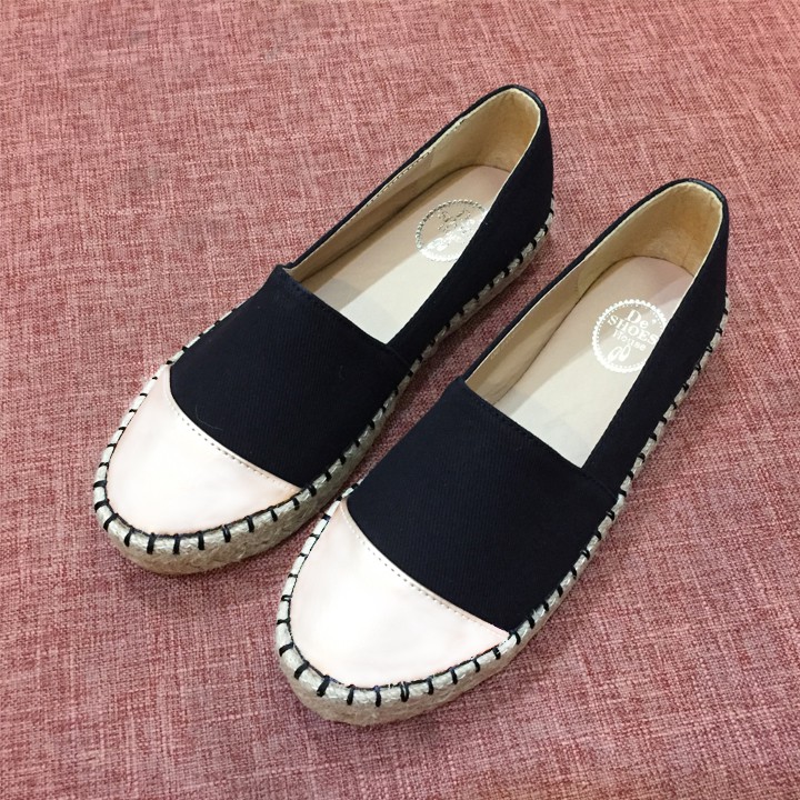 Slip on nữ viền đế cói siêu nhẹ siêu êm chân chính hãng De'shoeshouse Thái Lan DS0903 Sr7 | BigBuy360 - bigbuy360.vn