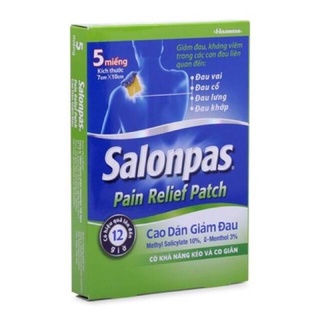 Salonpas Pain Relief Patch hộp 5 miếng hộp 3 miếng cao dán giảm đau