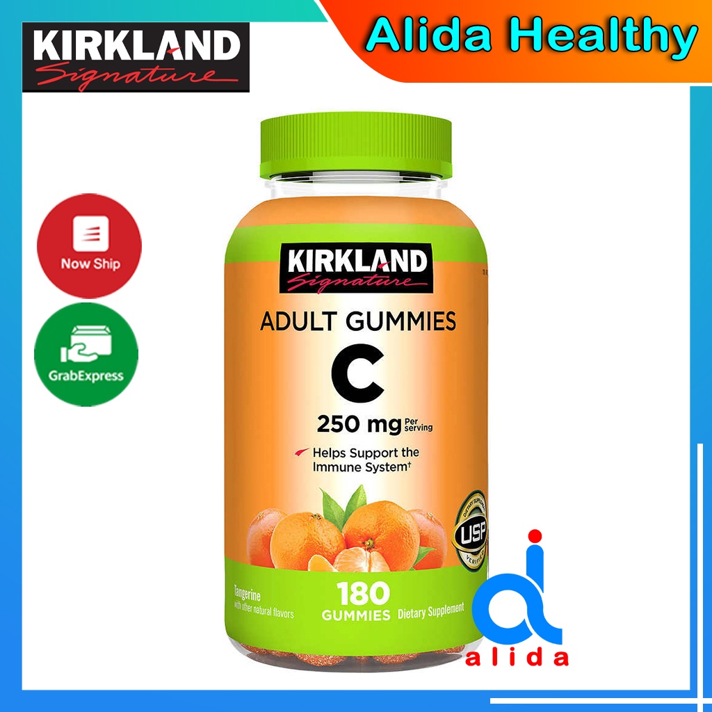Kẹo dẻo Vitamin C Krikland 250mg Adult Gummies C 180 viên - Tăng Cường Sức Để Kháng