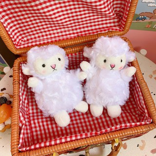 Móc Khóa Gấu Bông Màu Trắng Siêu Cute [ Hàng Có Sẵn ]