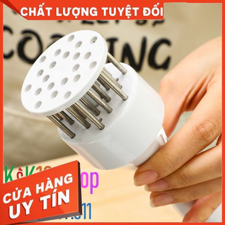 Dụng cụ làm mềm thịt, xăm da heo quay giòn. Dụng cụ xăm thịt loại lớn 21 kim.